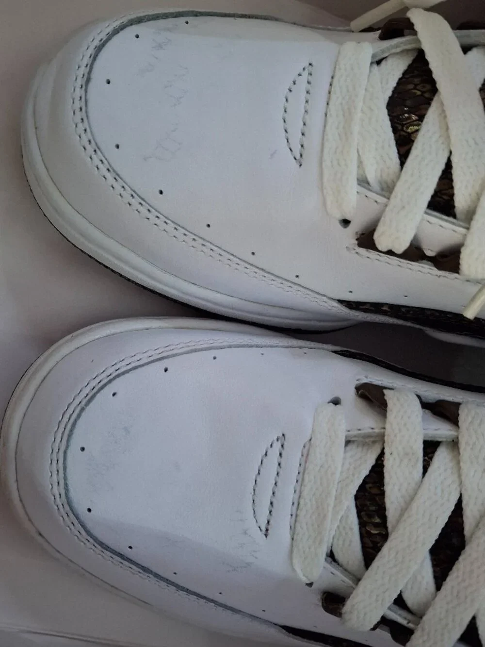NWT Nike Air Python White Baroque Brown Mens 7 w/Box (READ)